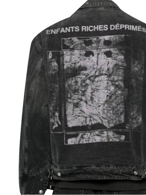 Black/white cotton washed denim jacket Enfants Riches Deprimes | 030409BLACK WHITE